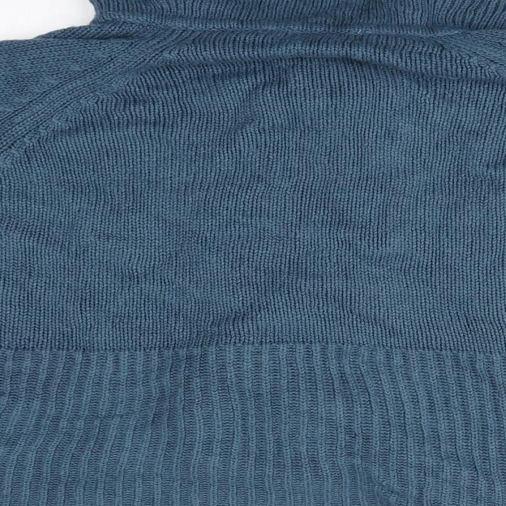 Womens UK Size M Preworn Blue Cardigan Jumper