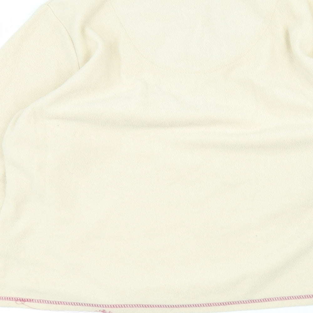 Primark Womens Beige V-Neck Polyester Pullover Jumper Size M