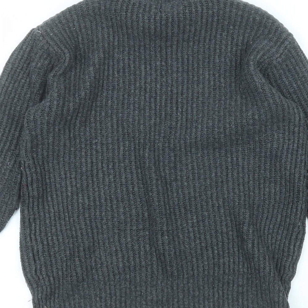 Primark Womens Black Round Neck Nylon Pullover Jumper Size XS