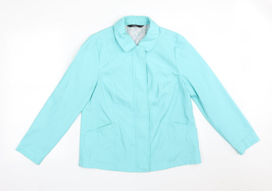 Womens UK Size XS BM Blue Overcoat