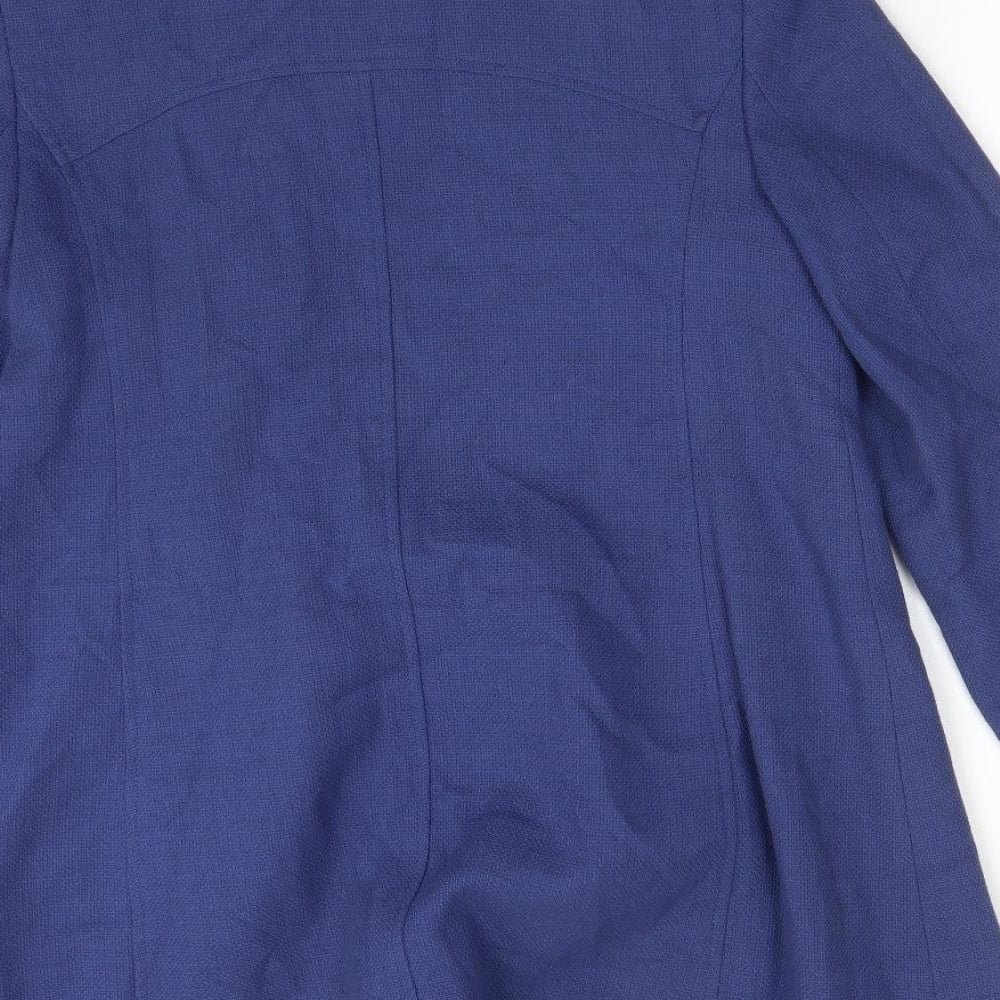 George Womens Blue Overcoat Coat Size 12