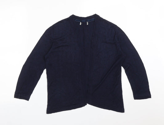 Womens UK Size 14 Matalan Blue Cardigan Jumper