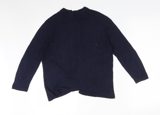 Womens UK Size 14 Matalan Blue Cardigan Jumper