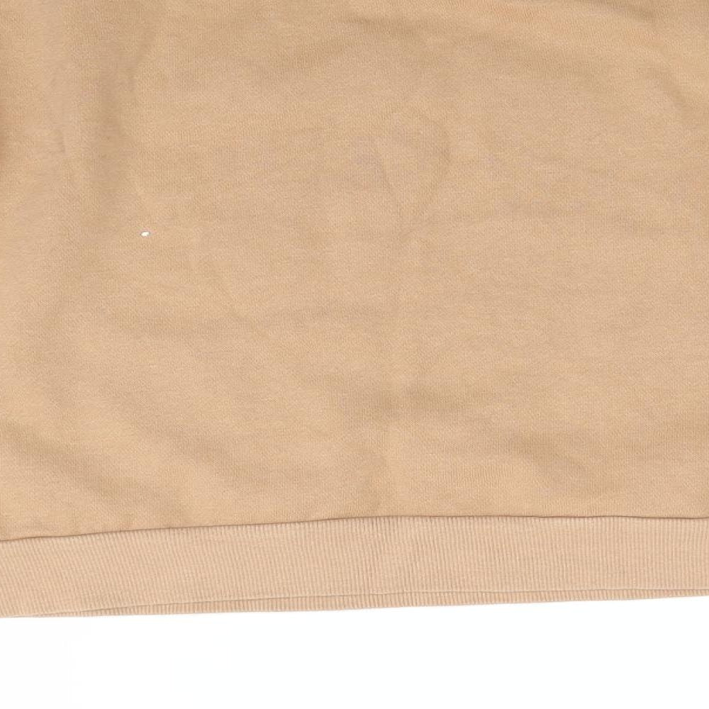 Marks and' Girls Brown Animal Print Cotton Pullover Sweatshirt Size 10-11 Years - Camel Colour Jumping Horse 1990