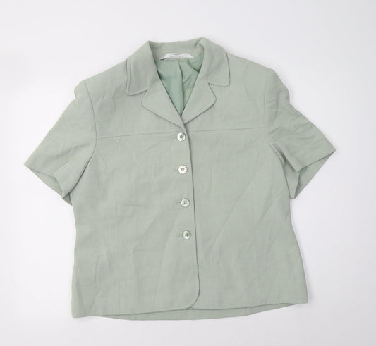 Womens UK Size 18 M&S Green Jacket