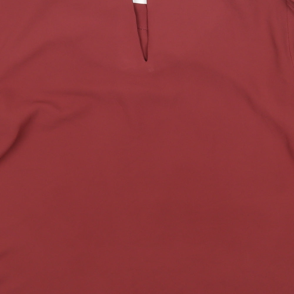 Womens UK Size 10 Oasis Pink Basic Blouse