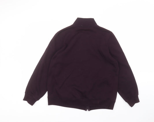 Womens UK Size M Bonmarché Purple Full Zip Jumper