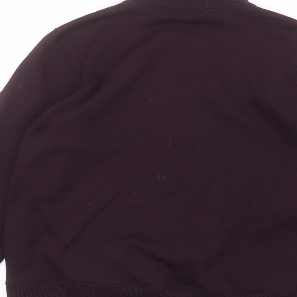 Womens UK Size M Bonmarché Purple Full Zip Jumper