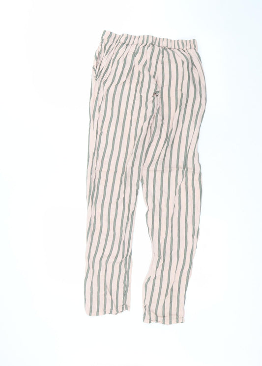 Womens UK Size S Etam Regular Fit Pink Trousers