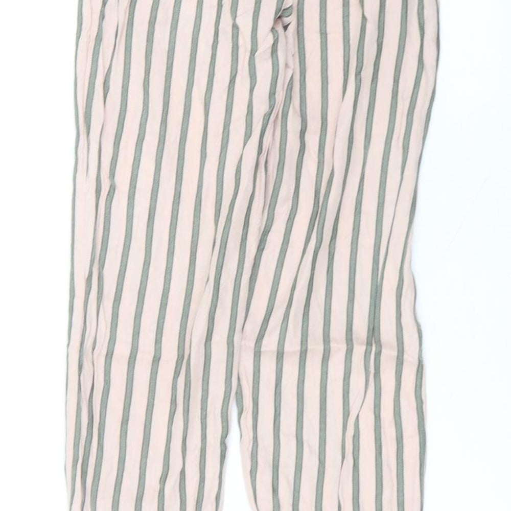 Womens UK Size S Etam Regular Fit Pink Trousers