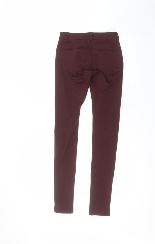 Womens UK Size 6 Denim & Co. Regular Fit Skinny Red Jeans