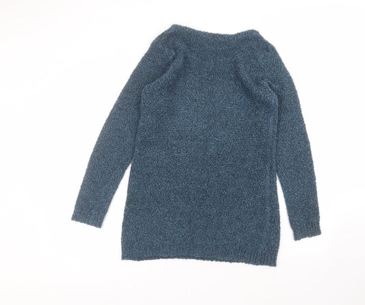 Womens UK Size S Peacocks Blue Pullover Jumper