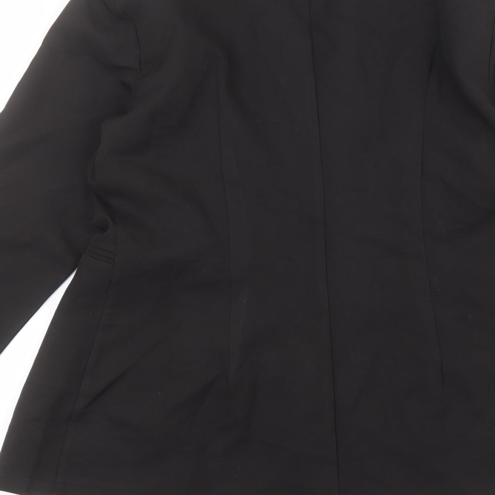 Womens UK Size M Preworn Black Jacket