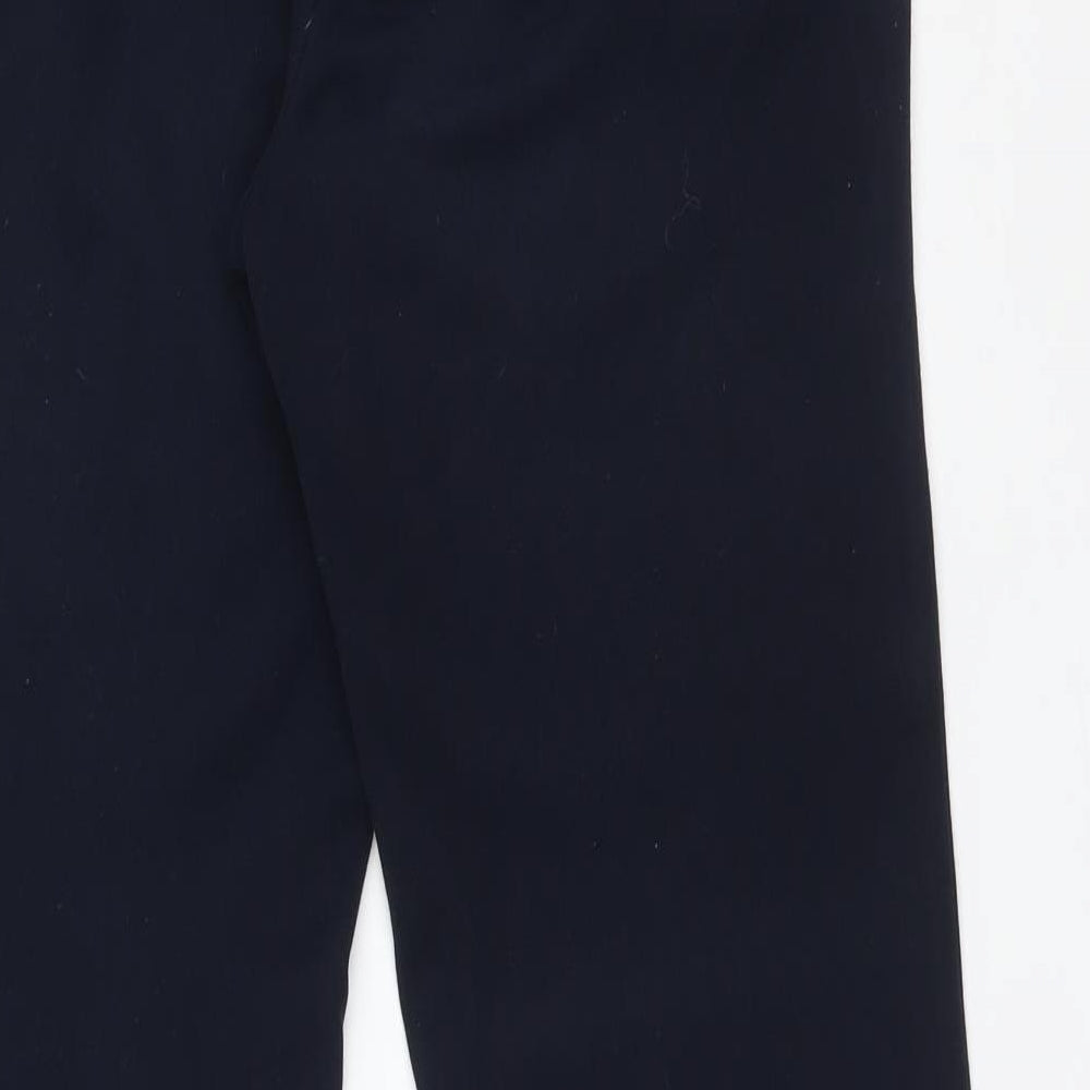 Womens UK Size 8 M&S Regular Fit Dress Pants Blue Trousers