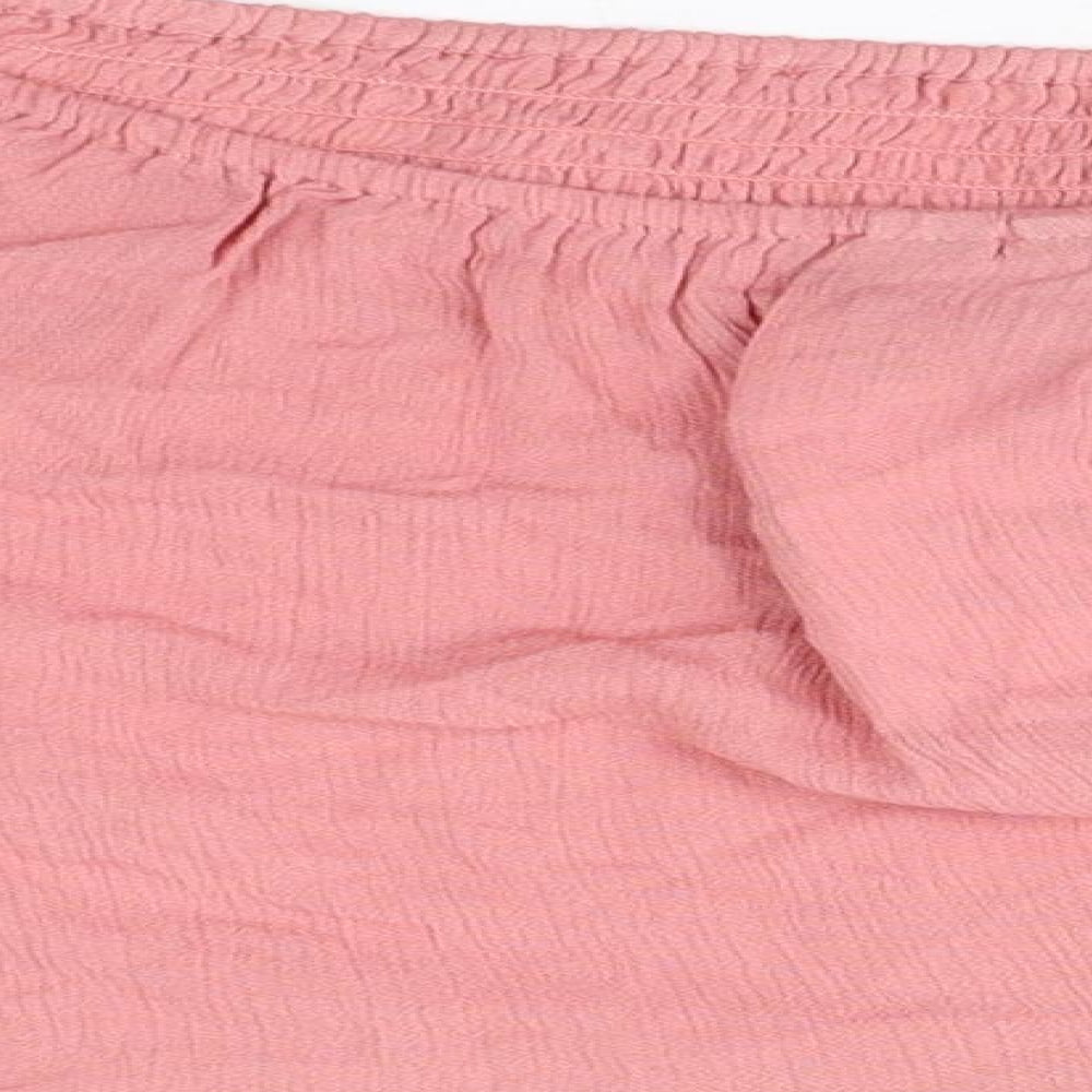 Womens UK Size 4 ASOS Pink Basic T-Shirt