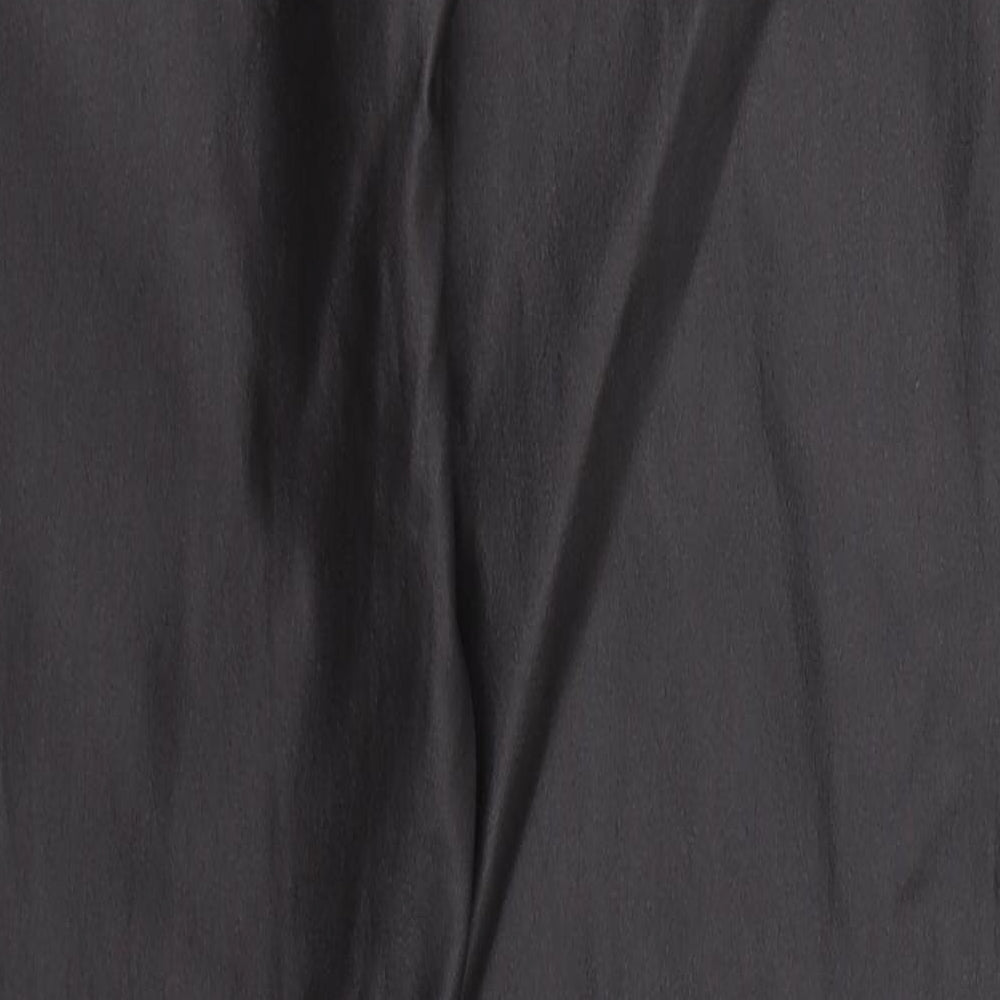 Brand and care label for Oasis women’s brown viscose trousers, size UK 16, 28-inch leg regular