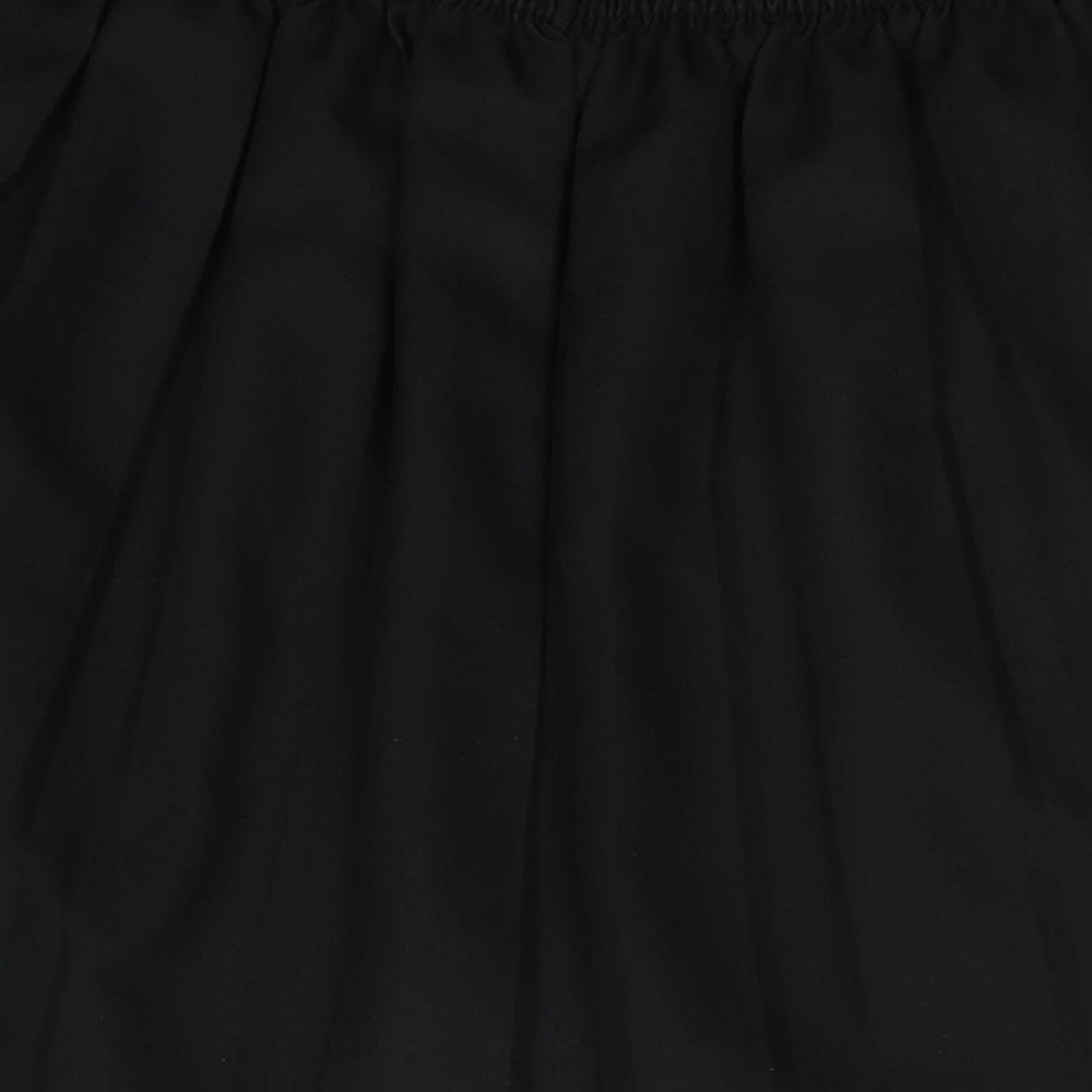 dean schoolwear Girls Black Polyester A-Line Skirt Size 13-14 Years Regular