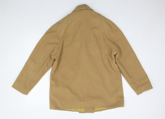 First Avenue Womens Brown Overcoat Coat Size 14