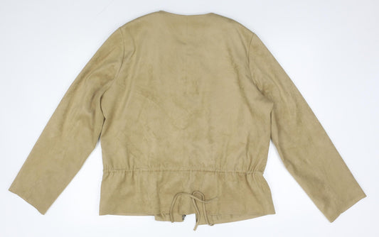 Womens UK Size 16 M&S Brown Jacket
