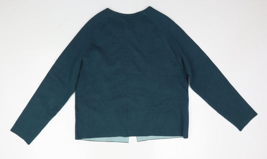 Gerry Weber Womens Green Round Neck Viscose Cardigan Jumper Size 14