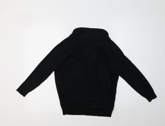 Womens UK Size 8 Topshop Black Shrug Jumper