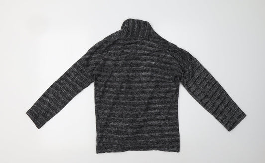Womens UK Size 10 Preworn Grey Cardigan Jumper