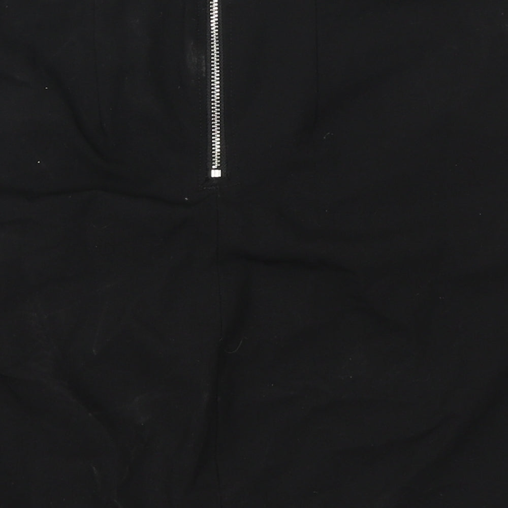 New Look Girls Black Polyester Straight & Pencil Skirt Size 12 Years Regular