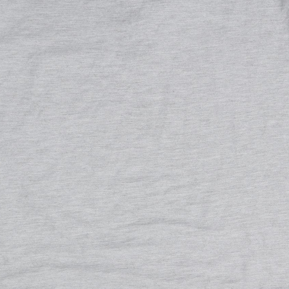 Preworn Mens Grey Polyester Polo Size 2XL Collared