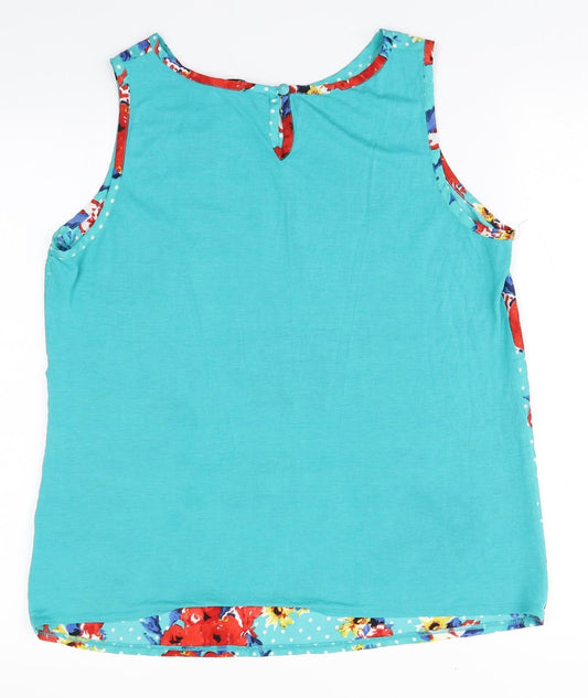 Womens UK Size 16 Dunnes Stores Green Basic Tank