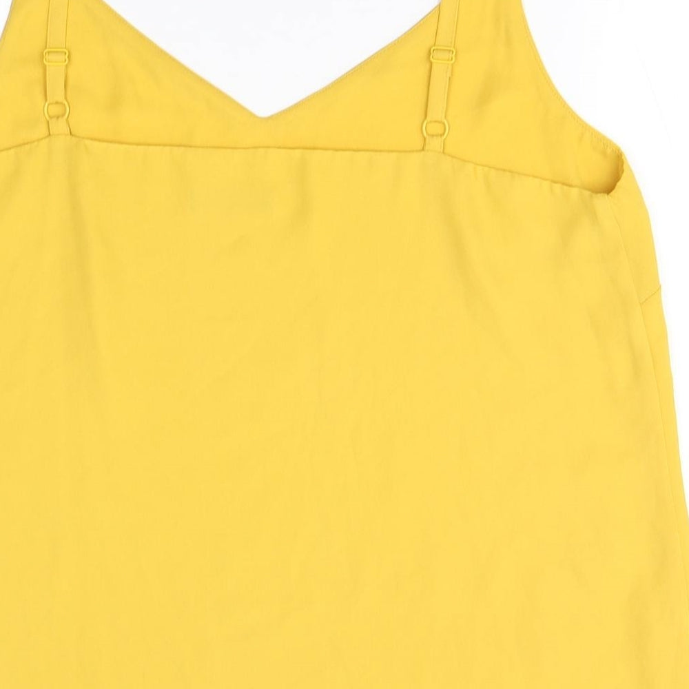 F&F Womens Orange Polyester Basic Tank Size 18 Off the Shoulder