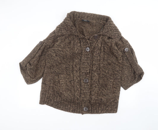 George Womens Brown Jacket Coatigan Size XL