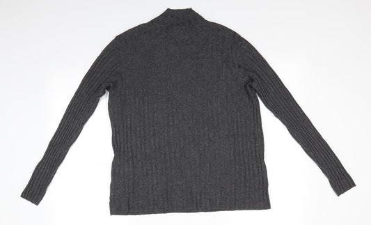 Womens UK Size 14 Papaya Grey Pullover Jumper