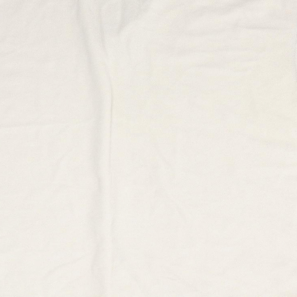 Brand and care label for Originals men’s beige polyester polo, size M, collared - light beige