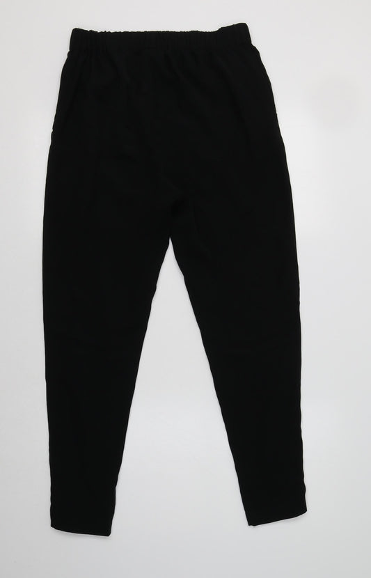 Womens UK Size 10 H&M Regular Fit Black Trousers