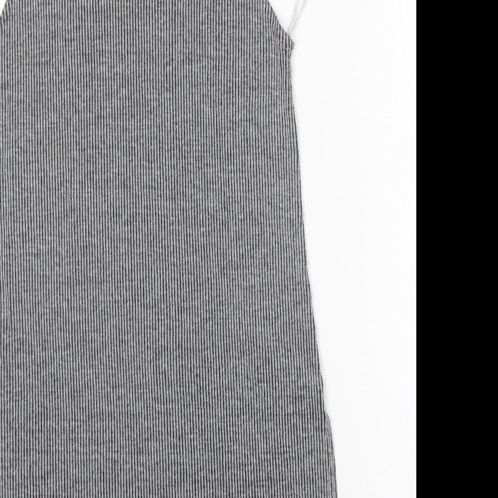 Womens UK Size 8 Papaya Grey Vest Jumper