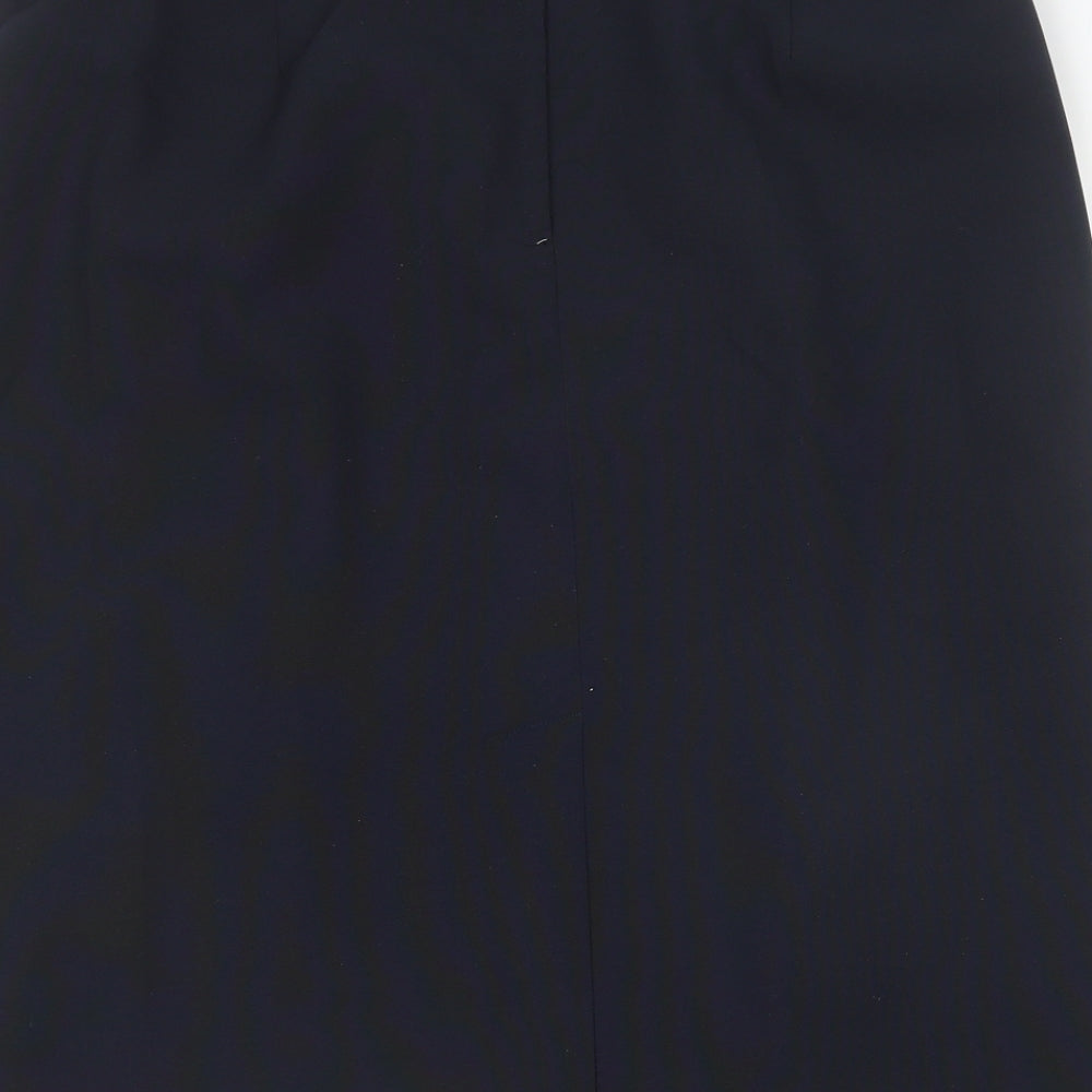 Agenda Womens Blue Polyester Straight & Pencil Skirt Size 16
