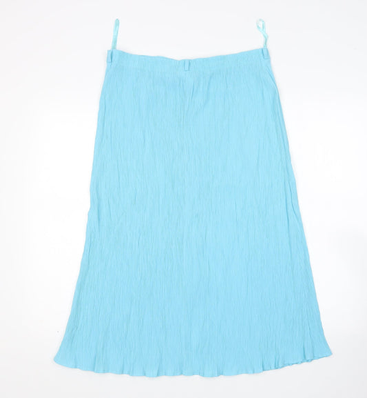 Collection Womens Green  Viscose A-Line Skirt Size 16