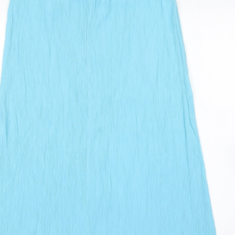 Collection Womens Green  Viscose A-Line Skirt Size 16