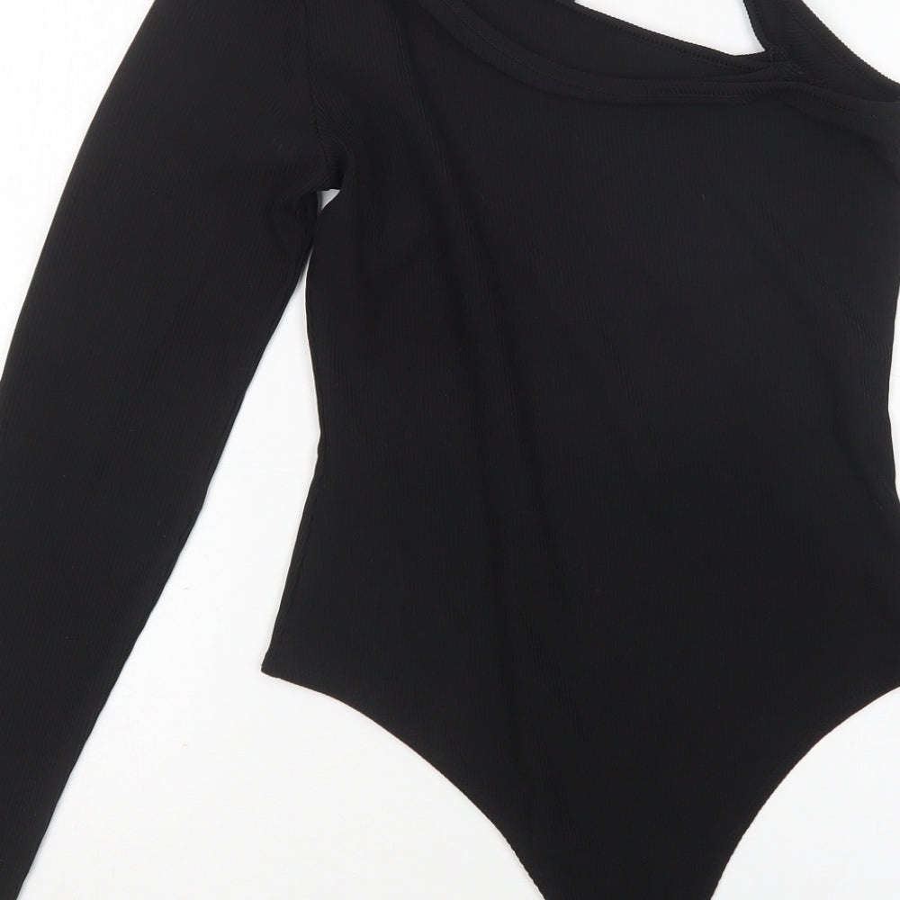 Primark Womens Black Polyester Bodysuit One-Piece Size XS