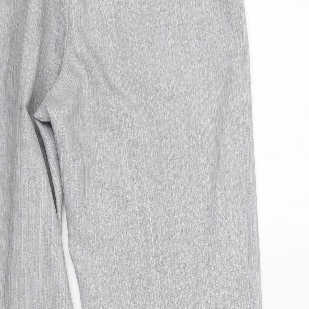 Womens UK Size 12 M&S Regular Fit Grey Trousers