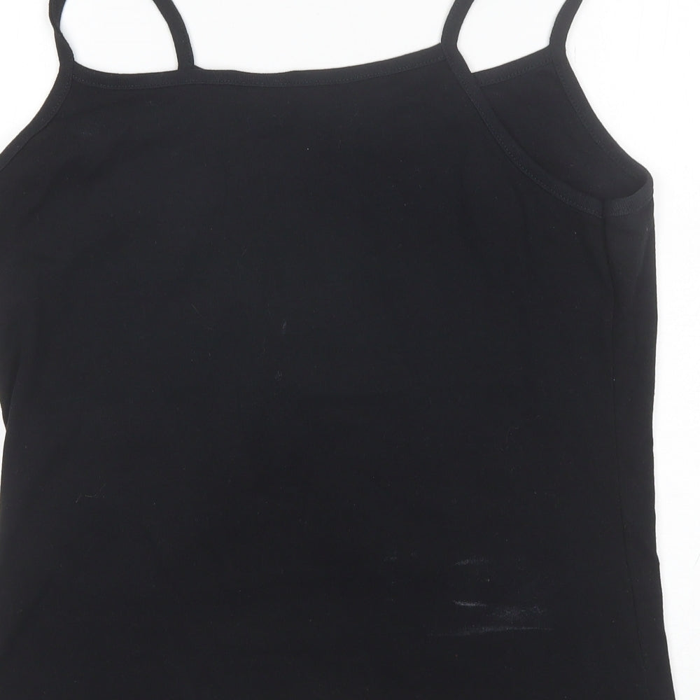 Womens UK Size L Joie de Vivre Black Camisole Tank