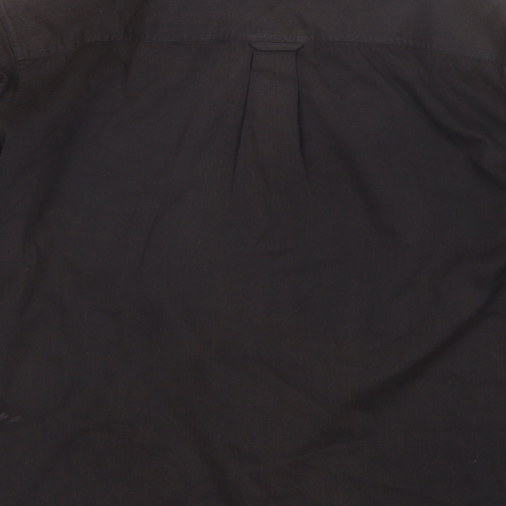 Mens UK Size L Originals Brown Button-Up Long Sleeve Casual Shirt