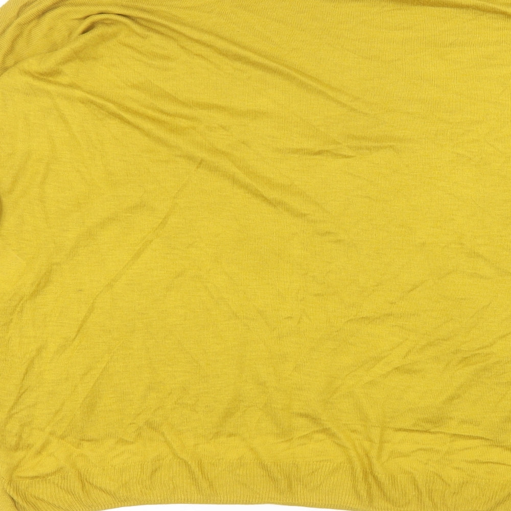 Womens UK Size S H&M Yellow Basic T-Shirt