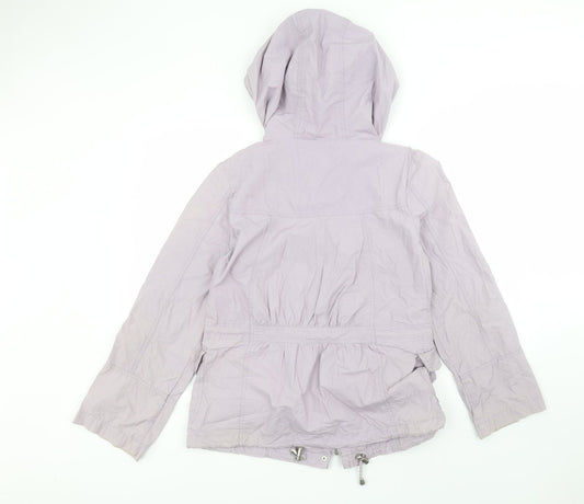 New Look Womens Purple Parka Coat Size 12
