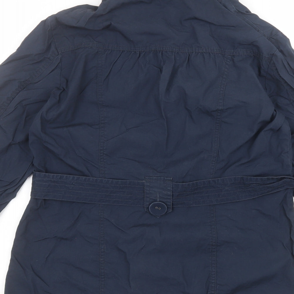 Womens UK Size 10 Marks and Spencer Blue Pea Coat
