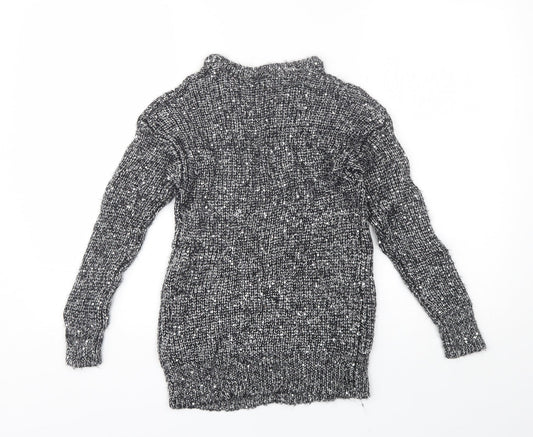 Atmosphere Womens Black Round Neck Polyester Pullover Jumper Size 8