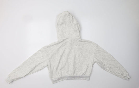 H&M Womens Beige Cotton Pullover Hoodie Size XS