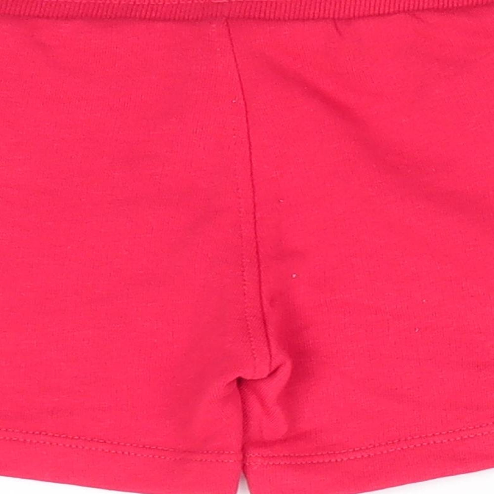 Matalan Boys Red Cotton Sweatpants Trousers Size 9-12 Months - Dinasour Fin like seam