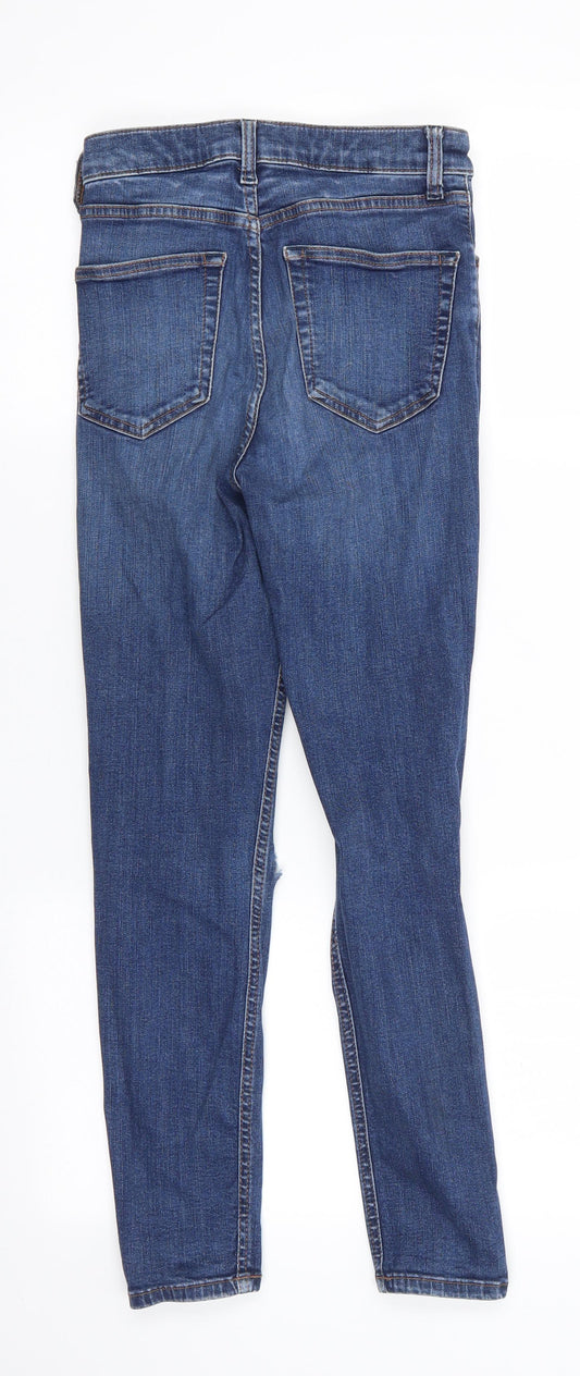 Mens UK Size 26 in Topshop Regular Fit Skinny Blue Jeans