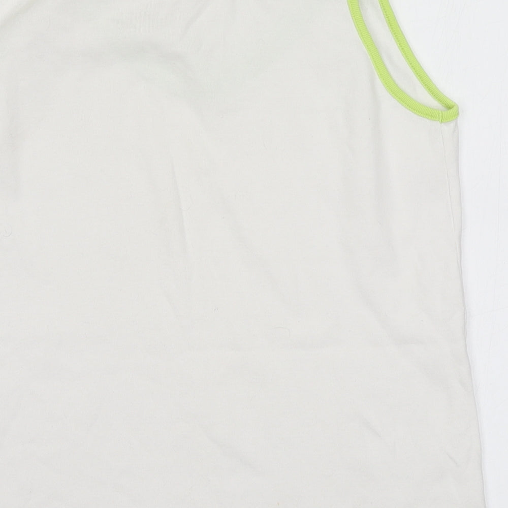 Jackpot Mens White Basic Tank Round Neck